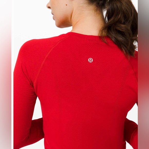 Lululemon Swiftly Tech Long Sleeve 2.0 - Women's Red Long Sleeve Top size 6 - Picture 6 of 16
